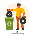 Concept de recyclage des déchets