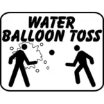 पानी के गुब्बारे संकेत