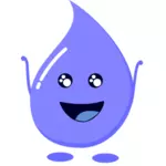 Violet water drop