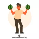 Vânzător de pepene verde