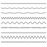 Various wavy lines