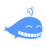 Imagine de desen animat balena albastra
