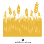 Wheat fields vector graphics | Public domain vectors