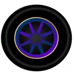 Car wheel vector clip art
