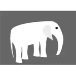 Elefant piktogram vektorritning