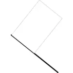 Hvitt flagg vektor image