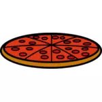 Ikona czerwonym pizza