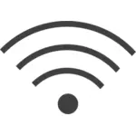 Wi-fi symbol wektor obrazu