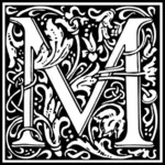 William Morris bokstaven M