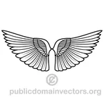 Vleugels vector tekening