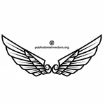 Conception de tatouage ailes