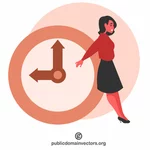 Woman struggles with time management