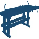 Work bench vector clip art