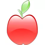 Crystal apple vector clip art