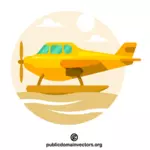 Gelbes Flugzeug