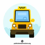 Yellow taxi car