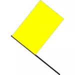 Vektorový obrázek žluté vlajky