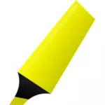 矢量图像的黄色荧光笔