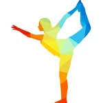 Yoga latihan vektor ilustrasi