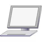Vector illustration of the front of the PC
