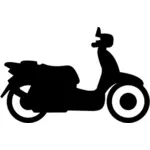 Scooter silhouette vector image