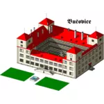 Bucovice Chateau vectorafbeeldingen