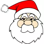Line art vector  drawing of Santa Claus