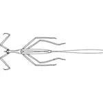 Grafica vectoriala de apă scorpion