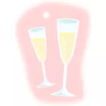 Champagne vector image