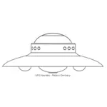 UFO Haunebu II vektör çizim