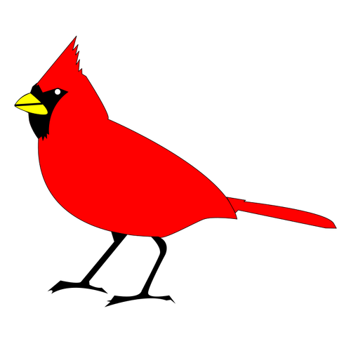 Image clipart vectoriel oiseau Cardinal