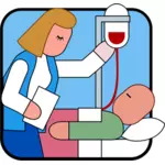 Nurse with IV